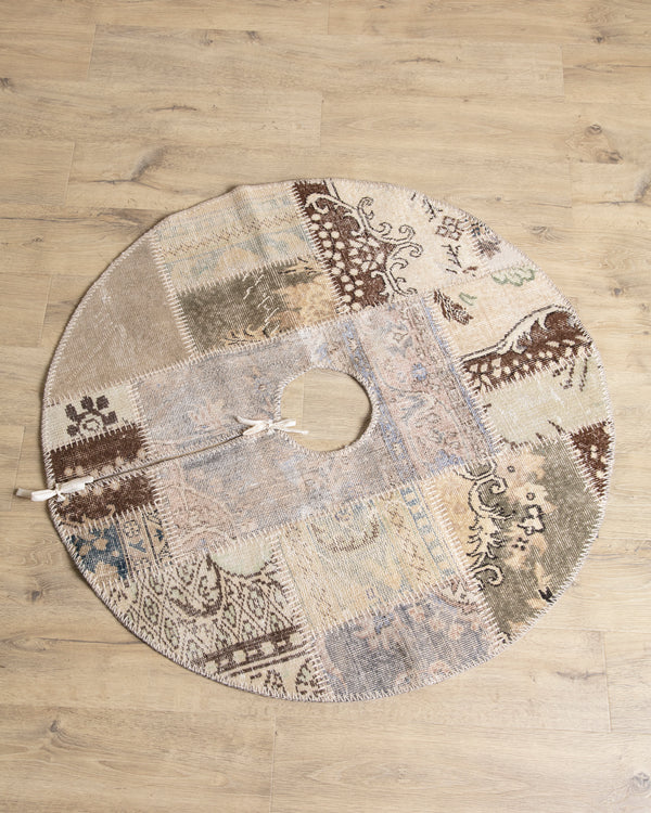 Vintage Turkish Kilim Patchwork Tree Skirt #04