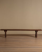 88" Oak Plank Bench, France, 1920's (2 Available) - Lone Fox