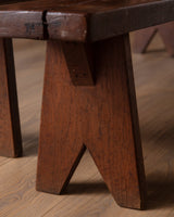 88" Oak Plank Bench, France, 1920's (2 Available) - Lone Fox