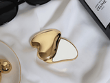 Heart Shape Compact Mirror: Silver