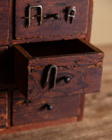 9 Drawer Tabletop Hardware Chest, American, 1930's - Lone Fox
