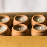 Terracotta Beeswax Tea Light Candles (10)