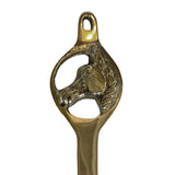 Vintage Polished Brass Horse Head Candle Snuffer