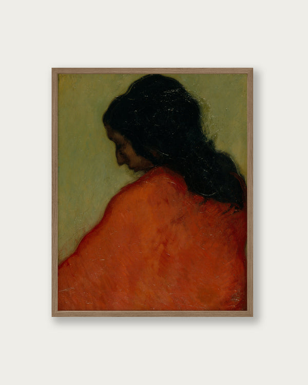 "Profile in Red" Art Print