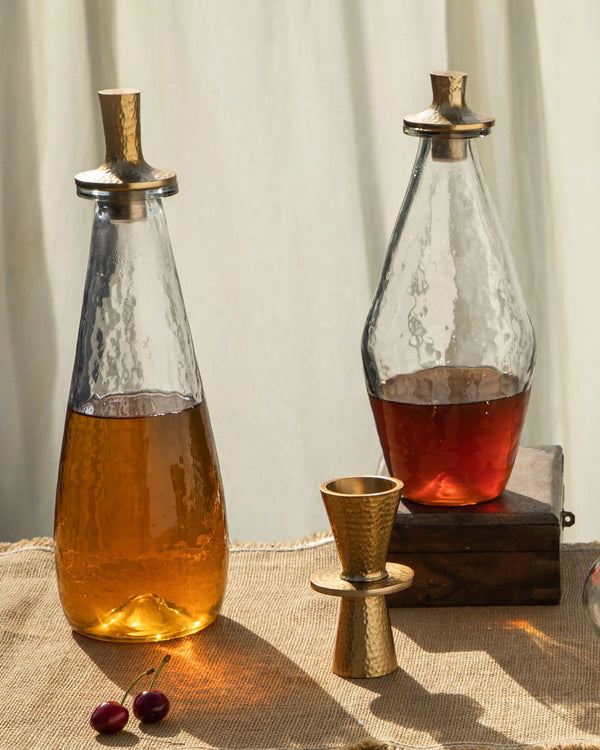 Classic Hammered Glass Decanter