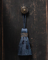 Navy Beaded Decorative Tassel