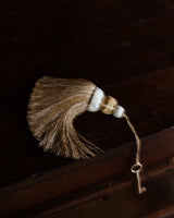 Burgundy Beaded Decorative Tassel
