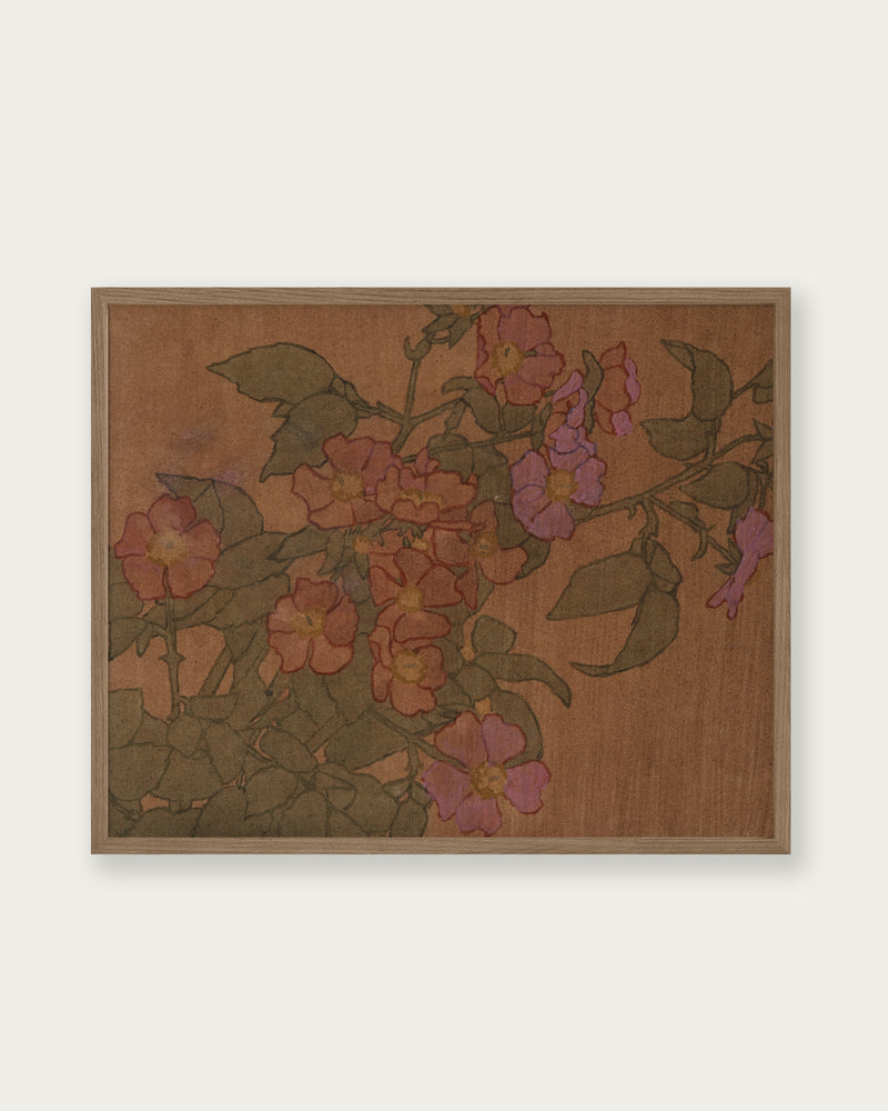 "Terracotta Florals" Art Print