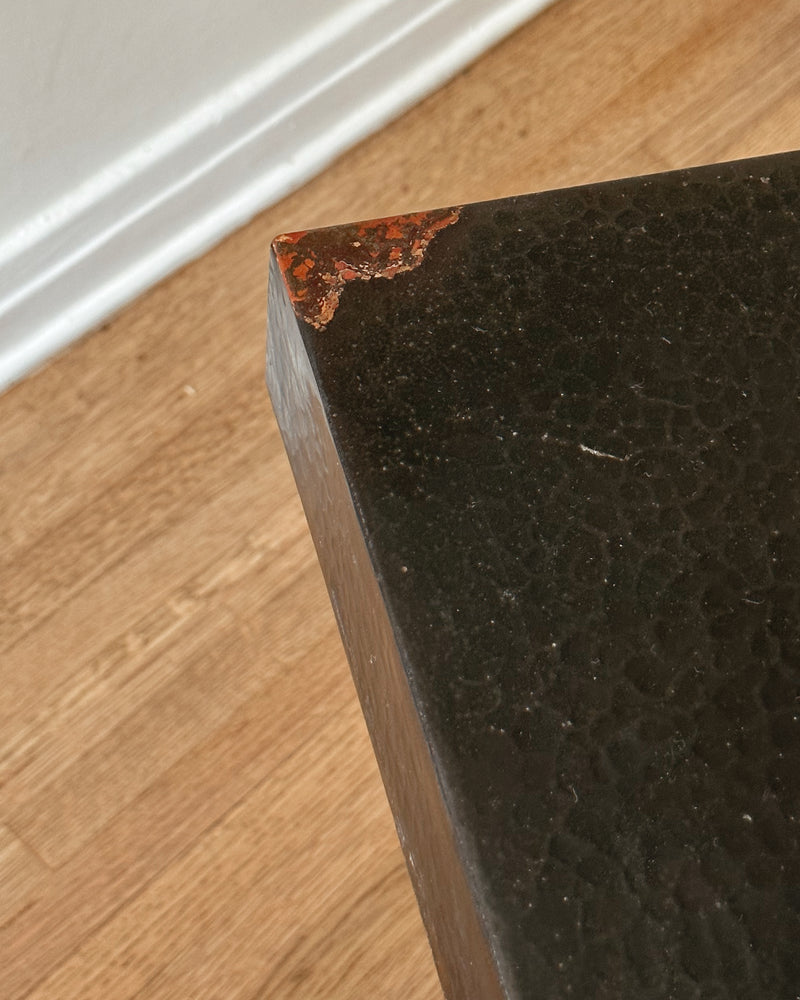 Pair of Hammered Copper Spiral Side Tables