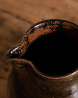 Round Studio Pottery Pitcher with Circular Details, United States, 1970s