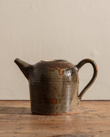 Green Studio Pottery Teapot, Signed, United States, 1970s