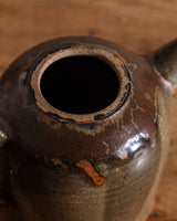 Green Studio Pottery Teapot, Signed, United States, 1970s