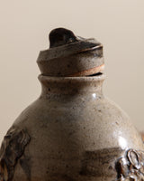 Brualist Lidded Studio Pottery Jar, Signed, United States, 1970s