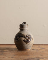 Brualist Lidded Studio Pottery Jar, Signed, United States, 1970s