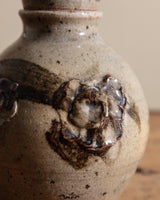Brualist Lidded Studio Pottery Jar, Signed, United States, 1970s