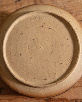 Round Studio Pottery Lidded Bowl with Tall Handle, Signed, United States, 1970s
