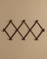Expandable Accordion Wall Hook Coat Rack, Mid-20th Century