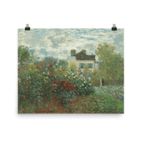"A Corner of the Garden with Dahlias" Art Print - Lone Fox