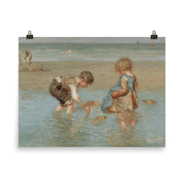 "A Day At The Beach" Art Print - Lone Fox