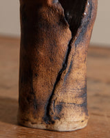 Abstract Brown/Black Organic Edge Vase - Lone Fox