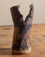 Abstract Brown/Black Organic Edge Vase - Lone Fox