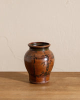 Abstract Earthy Studio Pottery Vase, Signed - Lone Fox