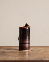 Abstract Foliage Studio Pottery Vase, Signed - Lone Fox