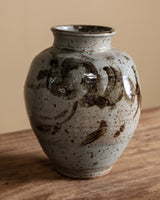 Abstract Painted Studio Pottery Large Vase, 1970s - Lone Fox
