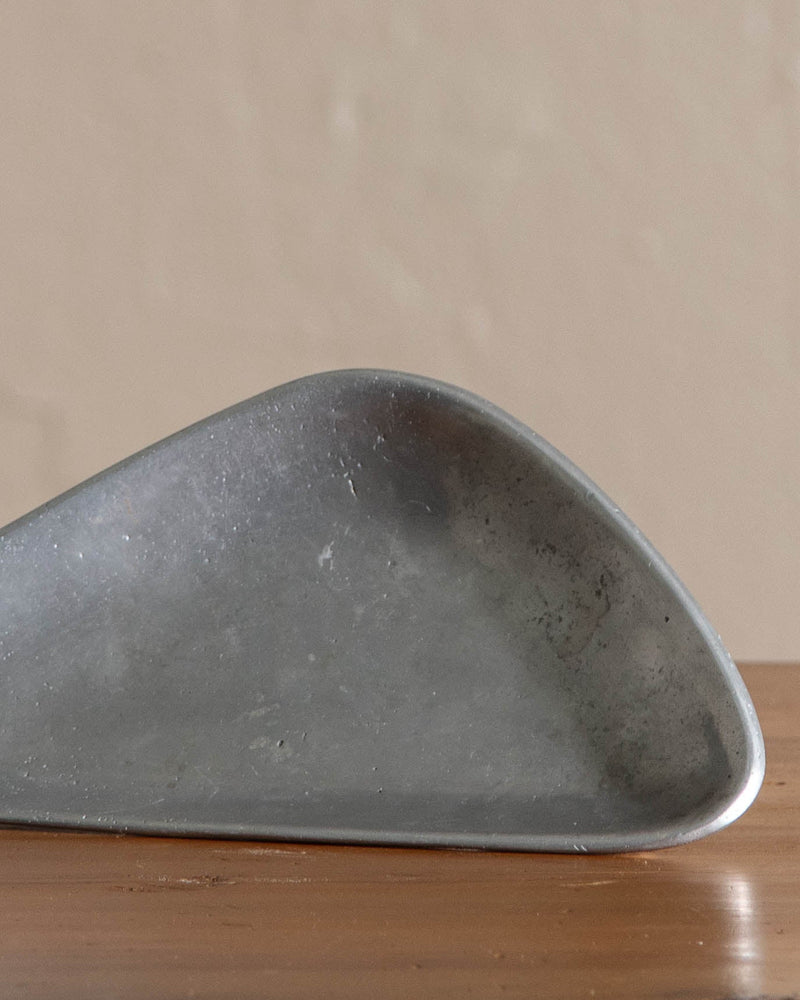 Abstract Pewter Triangle Trinket Dish - Lone Fox