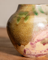 Abstract Studio Pottery Painted Vase, Signed - Lone Fox