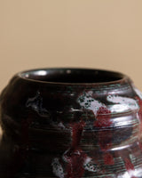 Abstract Studio Pottery Rounded Vase, American, 1970's - Lone Fox