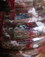 Abstract Studio Pottery Rounded Vase, American, 1970's - Lone Fox