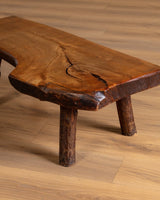 Adirondack Live Edge Coffee Table, France, 1970's - Lone Fox