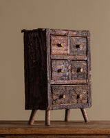 Adirondack Rustic Tabletop Cabinet w/ Drawers - Lone Fox