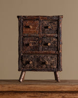 Adirondack Rustic Tabletop Cabinet w/ Drawers - Lone Fox