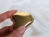 Heart Shape Compact Mirror: Silver