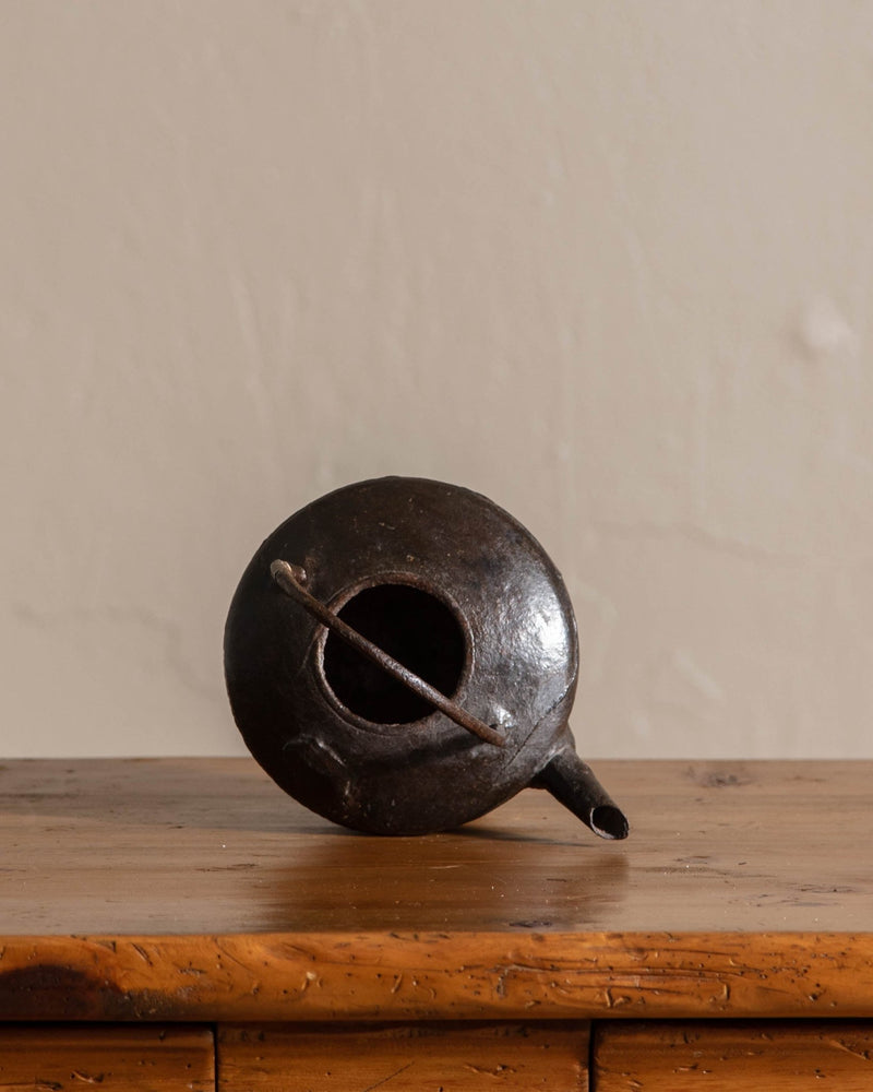 Aged Cast Iron Teapot - Lone Fox