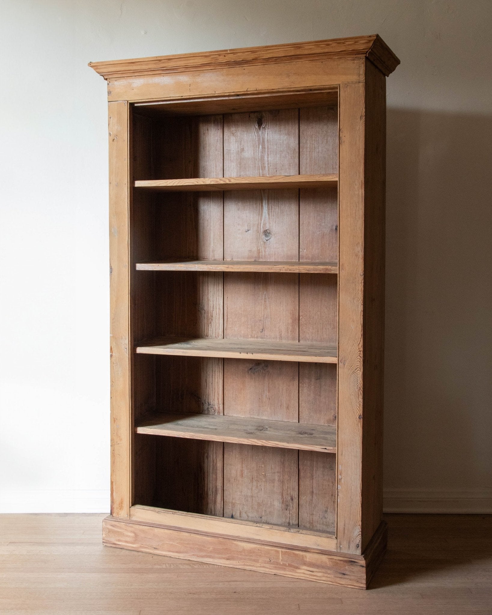 Aged Pine Bookcase - Lone Fox