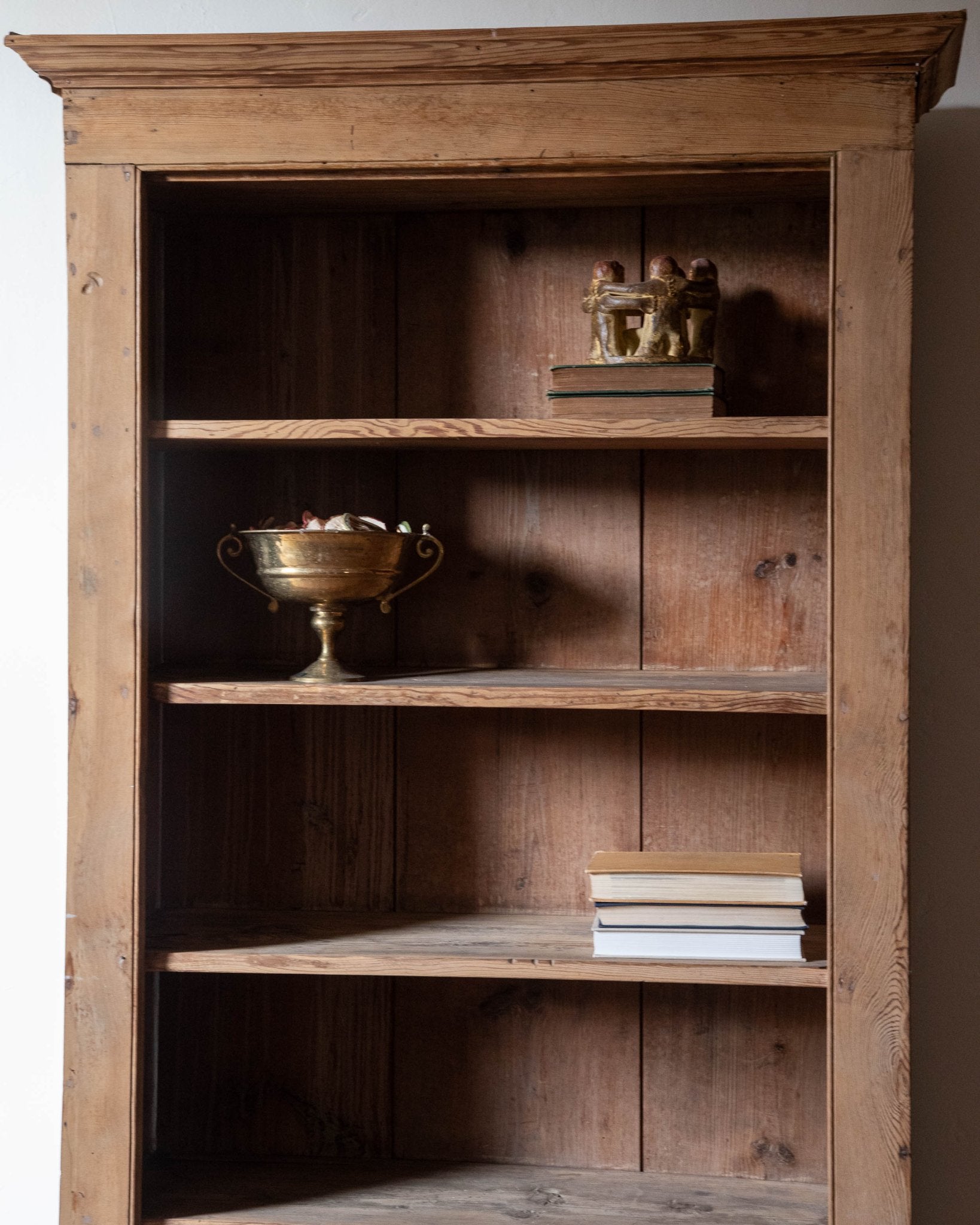 Aged Pine Bookcase - Lone Fox