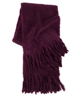 Alpaca & Merino Wool Throw - Plum - Lone Fox