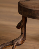 Alpine Vine Wood Stool, Switzerland, 1960s - Lone Fox