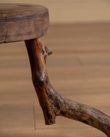 Alpine Vine Wood Stool, Switzerland, 1960s - Lone Fox
