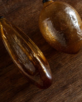 Amber Hand-Blown Glass Ornaments (Set of 3) - Lone Fox