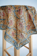 Amber Vine Kalamkari Cotton Bandana - Lone Fox