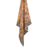 Amber Vine Kalamkari Cotton Bandana - Lone Fox