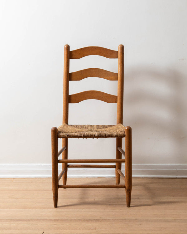 Americana Oak & Rush Shaker Chair - Lone Fox