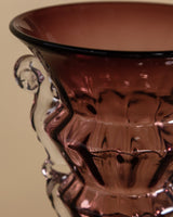 Amethyst Murano Glass Tiered Vase - Lone Fox