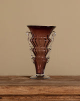 Amethyst Murano Glass Tiered Vase - Lone Fox