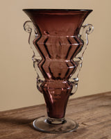 Amethyst Murano Glass Tiered Vase - Lone Fox