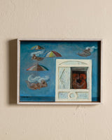 "Amore in Adriatico" Surrealist Oil Painting, Spain, 1972 - Lone Fox